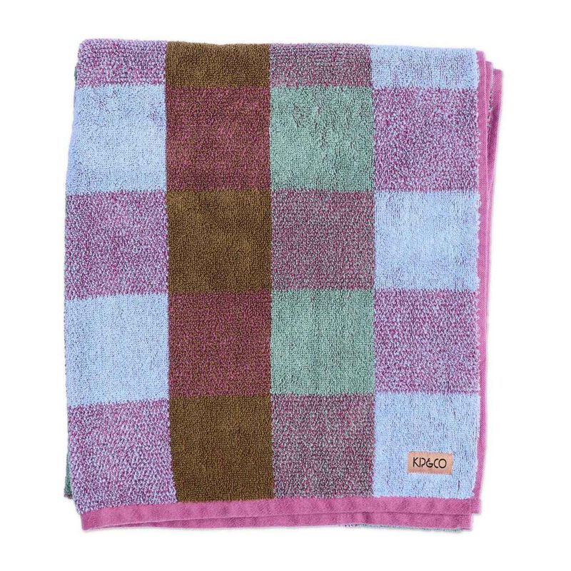 Kip&Co Bondi Tartan Terry Bath Sheet / Beach Towel image number 0
